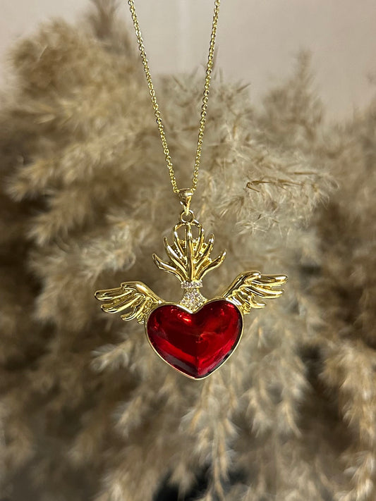 Red Heart Necklace